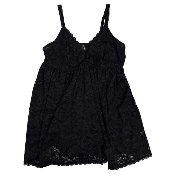 Torrid Curves Black Dainty Feminine Lace Babydoll Sexy Nighty Lingerie Size 2 - Picture 3 of 4